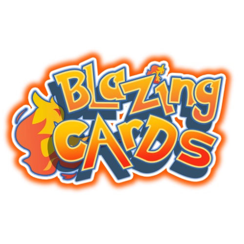 Blazing Cards Retro Logo Sticker *Limited*